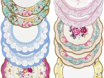 Talking Tables Truly Scrumptious Floral Paper Plates 17cm Pack of 12