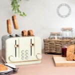 Haden Salcombe 4 Slice Toaster | Cream | Self-Centering | Lift and See | 1900-2300W
