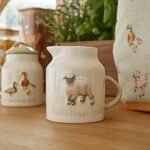 Cooksmart Buttercup Farm Ceramic Milk Jug for Tea and Coffee Serving | British Designed, Ceramic Build, Milk Or Creamer Use, Tea Time Accessory, Easy Pour Handle, Easy Clean, Everyday Dining