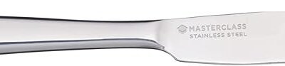 MasterClass Butter Knife, Stainless Steel Knife for Spreading, Easy Spread and Rust Resistant, Dishwasher Safe, 16cm, Silver