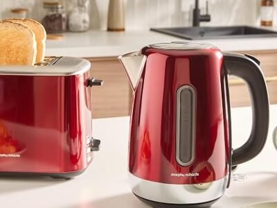 Morphy Richards Equip Kettle 1.7L 3KW Rapid Boil Removable Limescale Filter Easy View Water Gauge Stainless Steel 102785