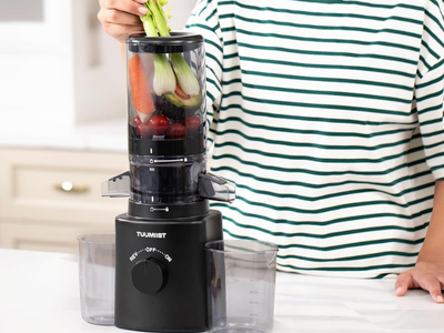 TUUMIIST Cold Press Juicer 120mm Auto Feed Chute