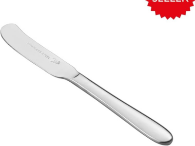 Tala Performance Stainless Steel Butter Knife Stainless Steel with Mirror Polish Finish Dishwasher Safe Metallic Silver 16.3 x 2 x 0.5 cm