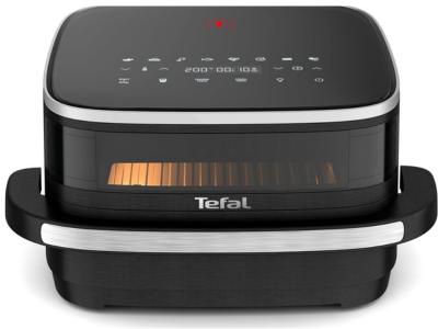 Tefal Easy Fry Pizza 4.5L Air Fryer, 8-in-1, Viewing Window, Black, FW4018G0