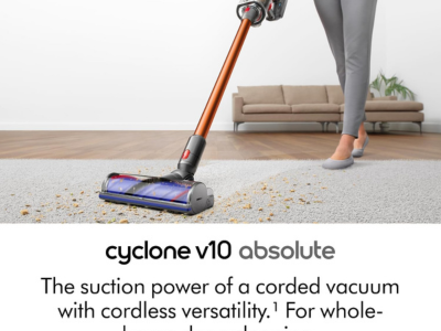 Dyson Cyclone V10 Absolute Cordless Vacuum Cleaner (Nickel/Copper)