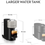 Nespresso Vertuo Next Automatic Pod Coffee Machine by Krups XN910B40 Light Grey